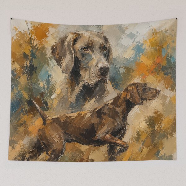 Item preview, German Shorthaired Pointer – Expressive Oil Painting on Canvas designed and sold by TammyHunterArt.