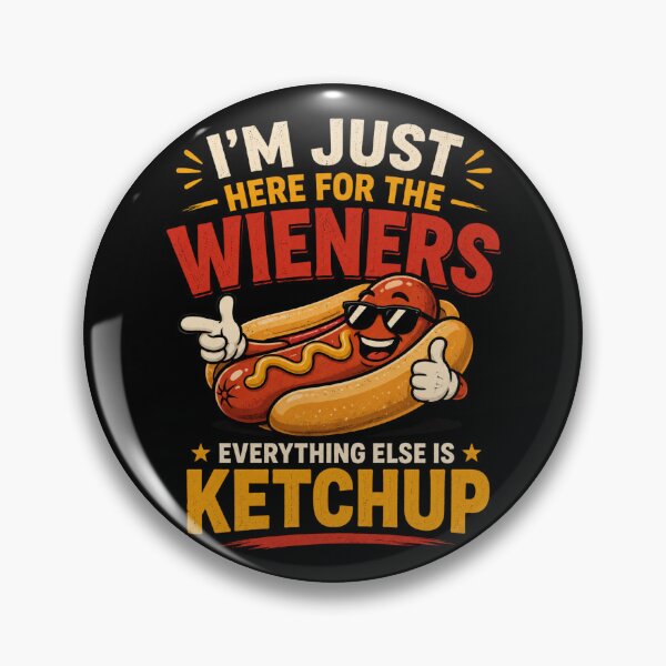 Item preview, I'm Just Here For The Wieners Funny Hot Dog BBQ designed and sold by Foryoubroshirt.