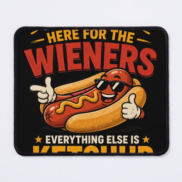 Item preview, I'm Just Here For The Wieners Funny Hot Dog BBQ designed and sold by Foryoubroshirt.