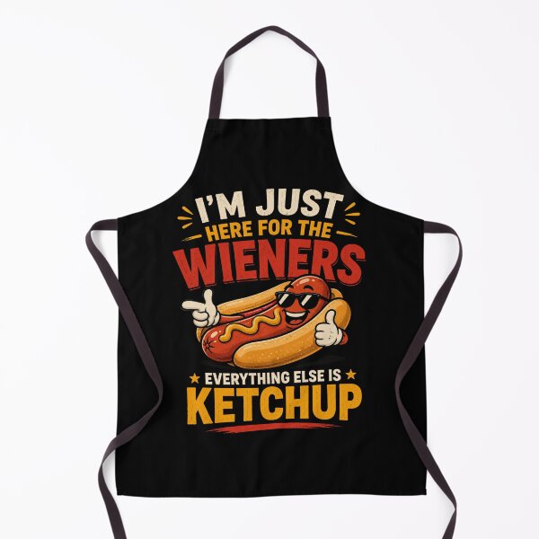 Item preview, I'm Just Here For The Wieners Funny Hot Dog BBQ designed and sold by Foryoubroshirt.