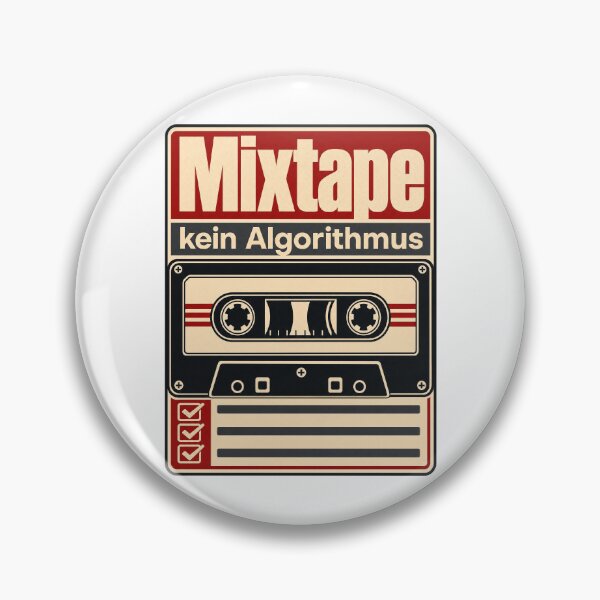 Item preview, Mixtape, no algorithm, retro designed and sold by pirminio.
