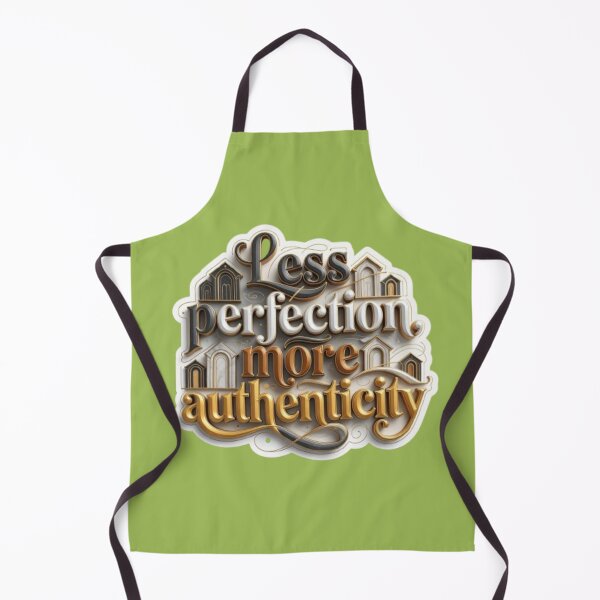 Item preview, Less Perfection More Authenticity – Vintage 3D Typography Quote designed and sold by PixelStyle Studio.