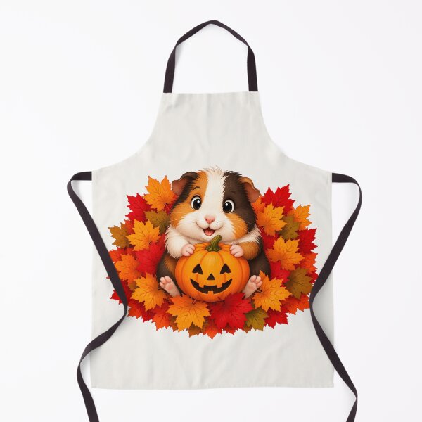 Item preview, Cute Halloween Guinea Pig Pumpkin Autumn Leaves designed and sold by Seculinator.