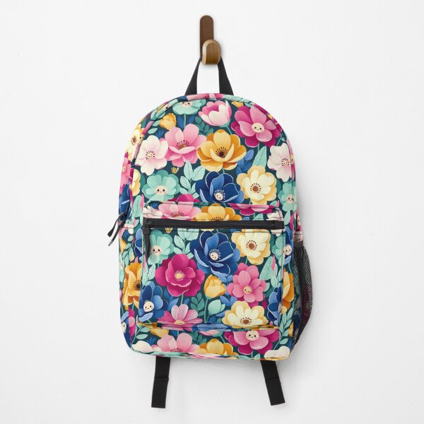 Item preview, Cute Floral Pattern Smiley Faces designed and sold by HappyOops.