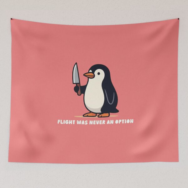 Item preview, Flight Was Never An Option - Funny Penguin Knife  designed and sold by Gbriel3.