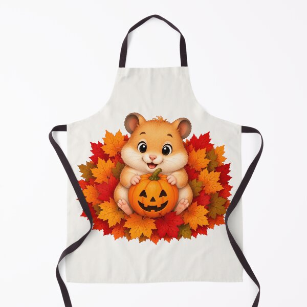 Item preview, Cute Halloween Hamster Pumpkin Autumn Leaves Fall designed and sold by Seculinator.
