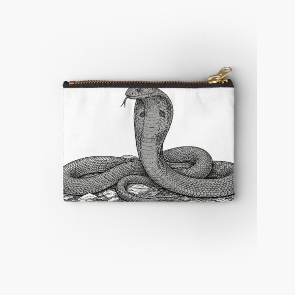 Item preview, Realistic high detail black and white king cobra designed and sold by Minimalisticaly.