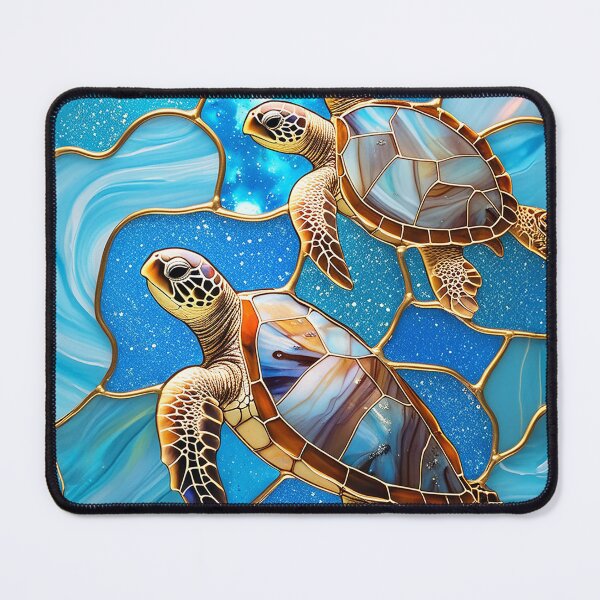 Item preview, Sea Turtle Stained Glass Inspired Graphic Design designed and sold by caseluv.