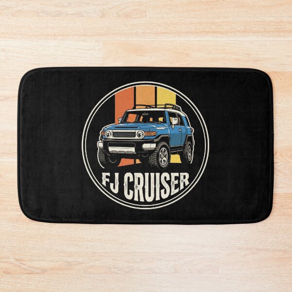 Item preview, FJ Cruiser Retro Style Off-Road Sunset Blue [Black Shirt Only] designed and sold by Off-Road-Zone.