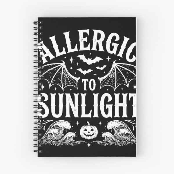Item preview, Allergic To Sunlight Gothic Vampire Shirt | Spooky Halloween Bat Aesthetic | Dark Academia Goth Gift designed and sold by Maravillio.
