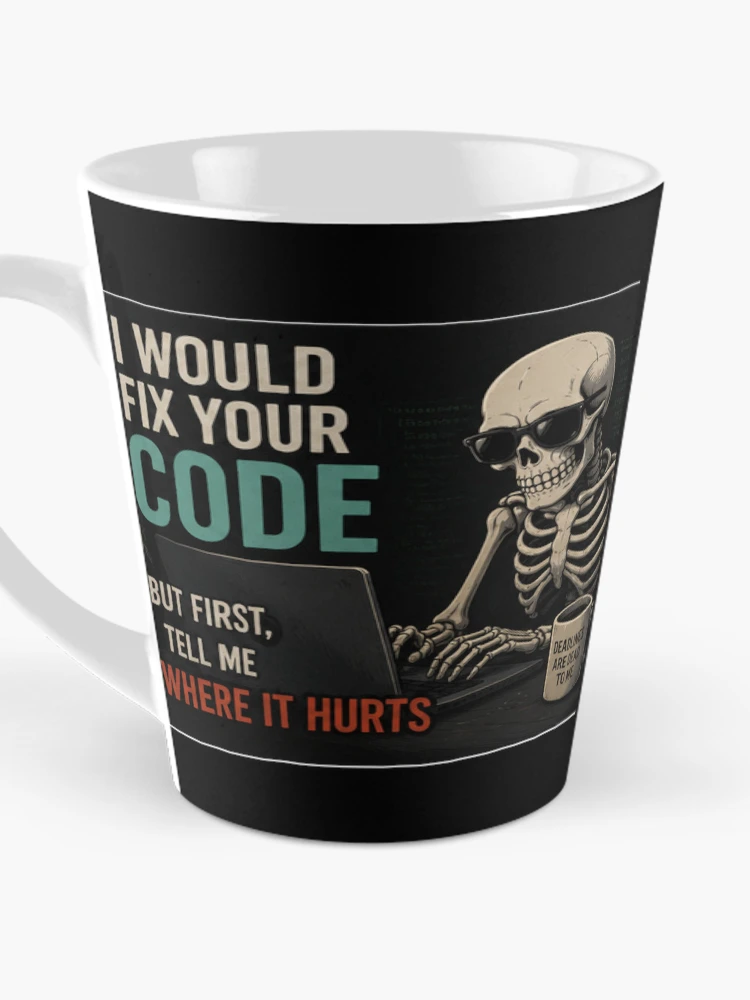 Thumbnail 3 of 4, Coffee Mug, Fix Your Code designed and sold by Turtle-Shell.