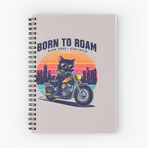 Item preview, Born To Roam Black Cat Rider designed and sold by aminomen.