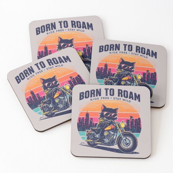Item preview, Born To Roam Black Cat Rider designed and sold by aminomen.