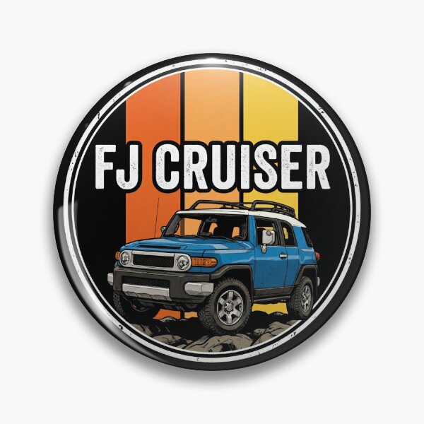 Item preview, FJ Cruiser Retro Style Off-Road Terrain Sunset Blue  designed and sold by Off-Road-Zone.