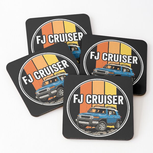 Item preview, FJ Cruiser Retro Style Off-Road Terrain Sunset Blue  designed and sold by Off-Road-Zone.