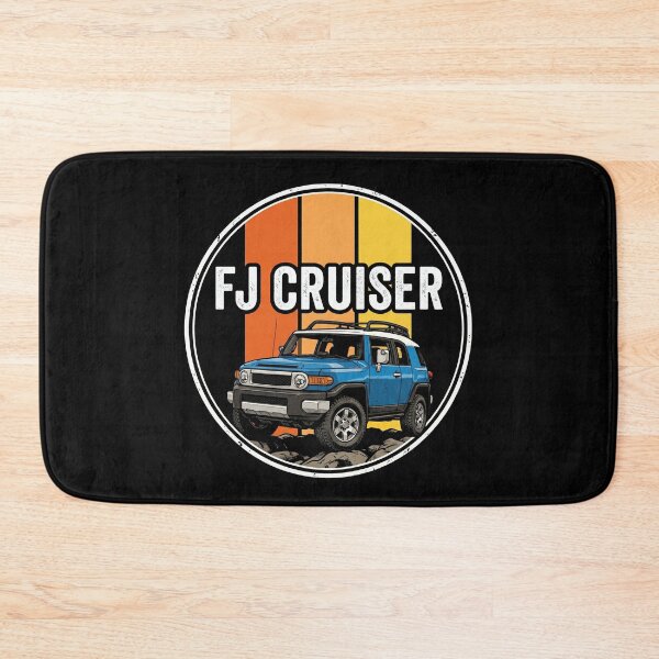 Item preview, FJ Cruiser Retro Style Off-Road Terrain Sunset Blue [Black Shirt Only] designed and sold by Off-Road-Zone.
