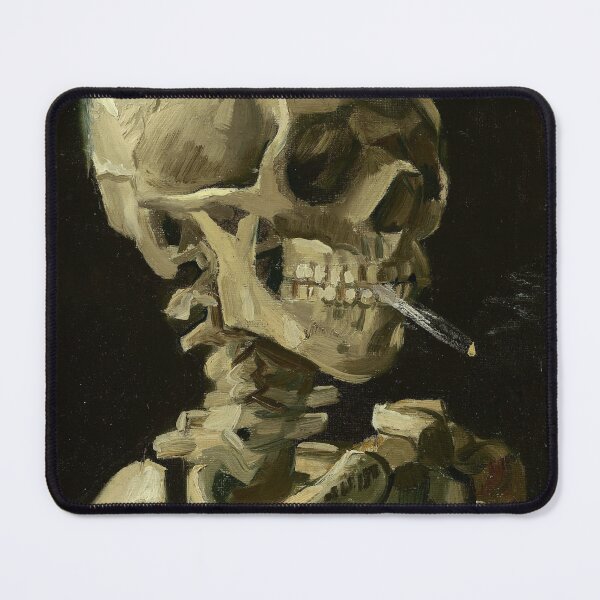 Item preview, Vincent van Gogh, Skull of a Skeleton Smoking a Cigarette designed and sold by Shoupay.