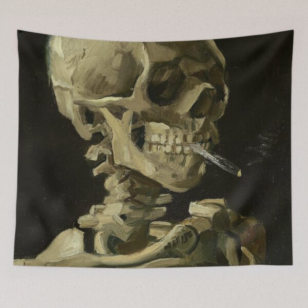 Item preview, Vincent van Gogh, Skull of a Skeleton Smoking a Cigarette designed and sold by Shoupay.
