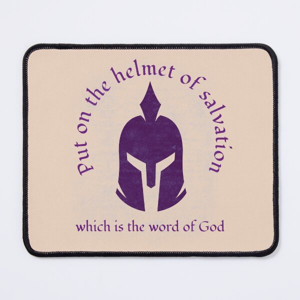 Item preview, Put on the helmet of salvation designed and sold by Kingdompurpose.