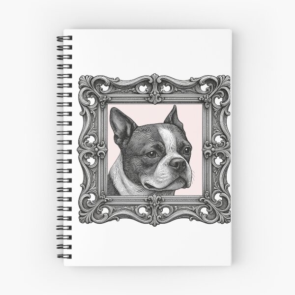 Item preview, Vintage Framed Boston Terrier Portrait designed and sold by SunandShade.