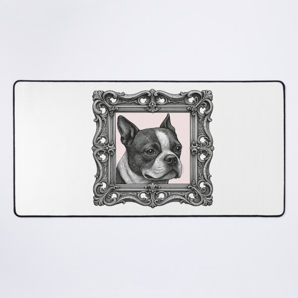 Item preview, Vintage Framed Boston Terrier Portrait designed and sold by SunandShade.
