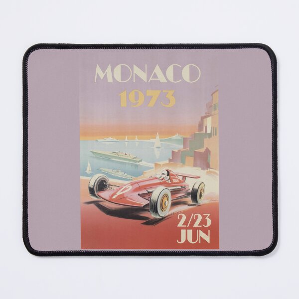 Item preview, Monaco Grand Prix 1973 Vintage Travel art | Retro Art Deco Racing Graphic | Monte Carlo Formula Motorsport Gift designed and sold by paulo silveira.