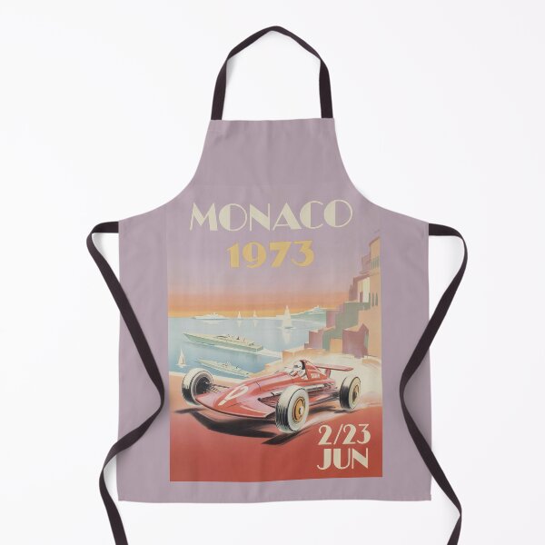 Aperçu de l'œuvre Grand Prix de Monaco 1973 - Illustration vintage de voyage | Graphisme rétro Art déco sur le thème de la course automobile | Cadeau Formule Monte Carlo créée et vendue par paulo silveira.