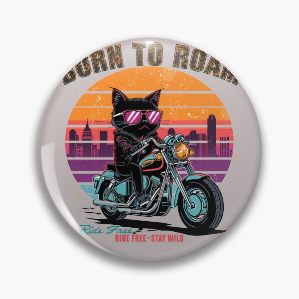 Item preview, Copy of Born To Roam Black Cat Rider designed and sold by aminomen.