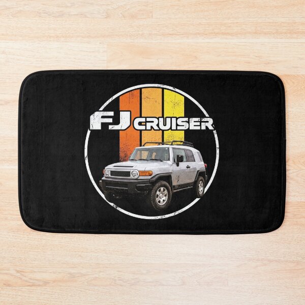 Item preview, FJ Cruiser Retro Style Off-Road Terrain Sunset Silver [Black Shirt Only] designed and sold by Off-Road-Zone.