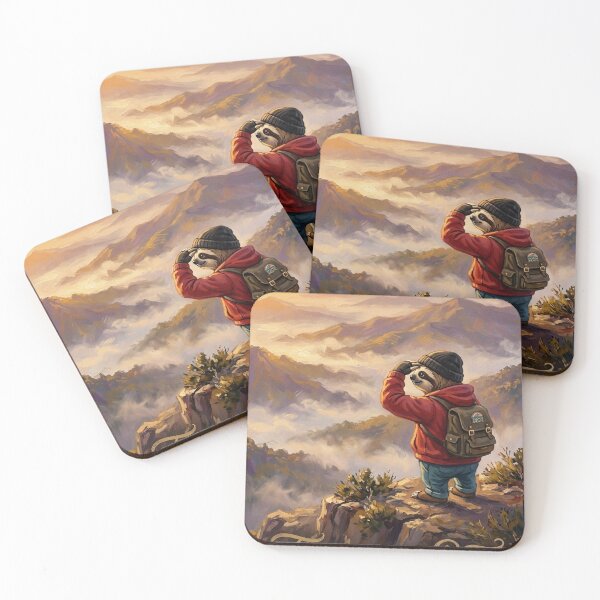 Item preview, Sloth hiking on the mountaintop designed and sold by SparTiere.