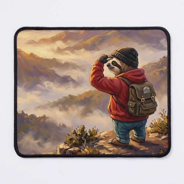 Item preview, Sloth hiking on the mountaintop designed and sold by SparTiere.