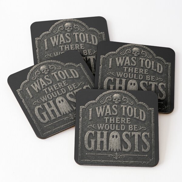 Item preview, I Was Told There Would Be Ghosts Gothic Tombstone Typography Design designed and sold by Lina Caro.