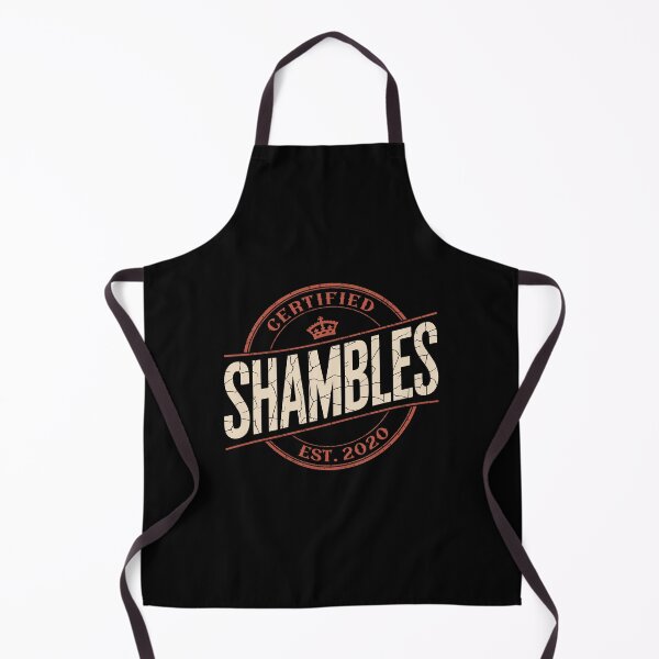 Item preview, Certified Shambles Funny British Slang Chaotic Life UK Humour Badge designed and sold by Say It With Ink.