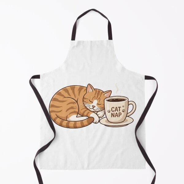Item preview, Cat sleeping beside coffee cup designed and sold by kidoramagic.