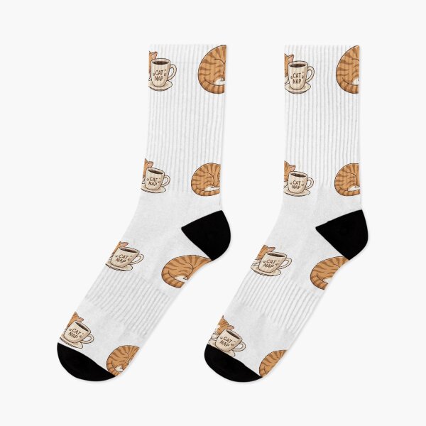 Item preview, Cat sleeping beside coffee cup designed and sold by kidoramagic.