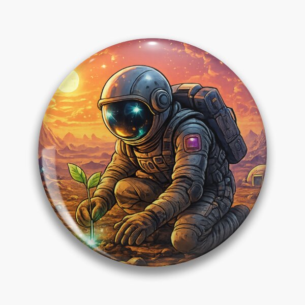 Item preview, Astronaut Planting Hope on Alien World designed and sold by Houldi.