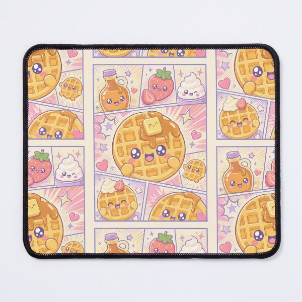 Item preview, Kawaii Waffle Pop Panels Cute Brunch Food Design designed and sold by Gift Phrase Studio.