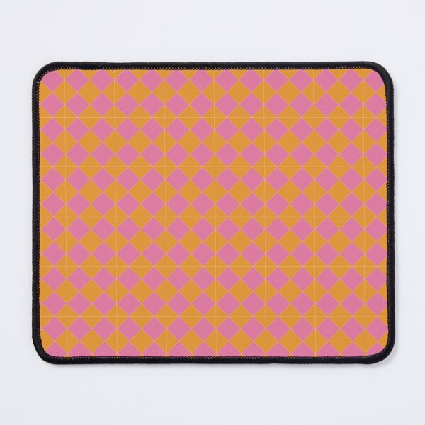 Item preview, Minimalist orange and pink argyle diamond seamless pattern background. designed and sold by AdesignbyG.