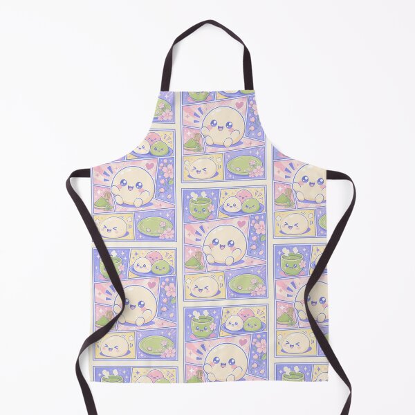 Item preview, Kawaii Mochi Pop Panels Cute Matcha Dessert Design designed and sold by Gift Phrase Studio.