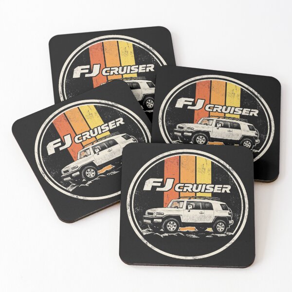 Item preview, FJ Cruiser Retro Style Off-Road Terrain Sunset B&W  designed and sold by Off-Road-Zone.