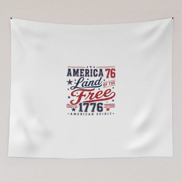 Item preview, America Land of the Free 1776 Vintage Patriotic Fourth of July designed and sold by AveniaOficial.