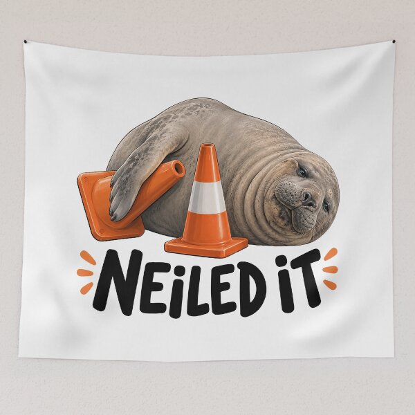 Item preview, Neil The Seal  designed and sold by Eh Plus Designs.