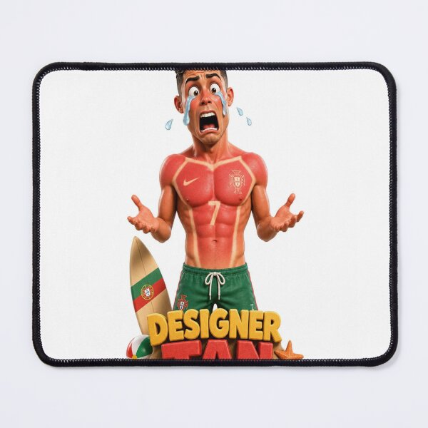 Item preview, Funny 3D Cartoon Footballer Sunburn Jersey Tan Lines Sticker designed and sold by mo-carnival.