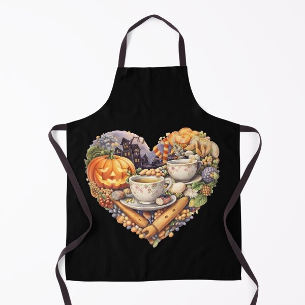Item preview, Cozy Autumn Halloween Pumpkin and Cinnamon Heart Illustration designed and sold by Teenidesign .