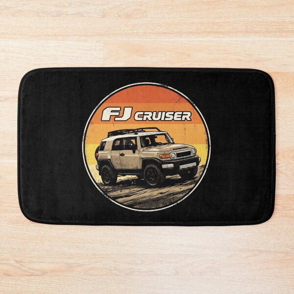 Item preview, FJ Cruiser Retro Style Off-Road Terrain Sunset Tan [Black Shirt Only] designed and sold by Off-Road-Zone.