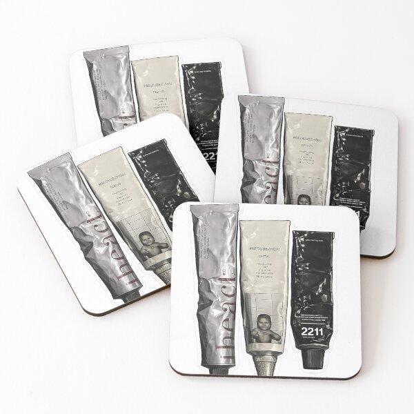Item preview, Monochrome Aesthetic Skincare Tubes Illustration designed and sold by catherinejofi.