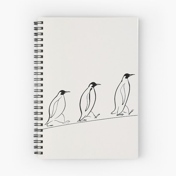 Item preview, Walking Penguins Line Art designed and sold by lautir.