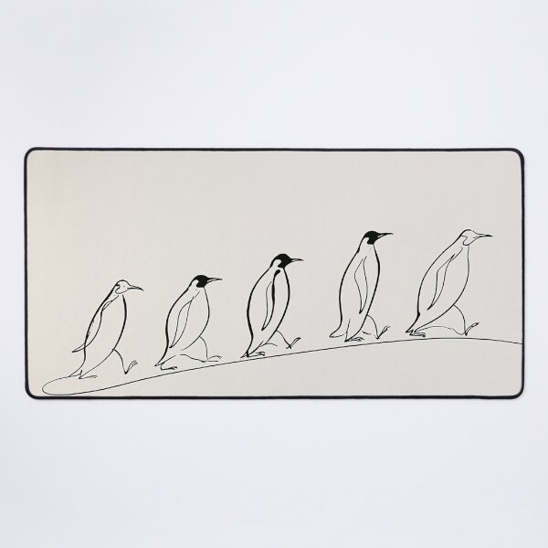 Item preview, Walking Penguins Line Art designed and sold by lautir.