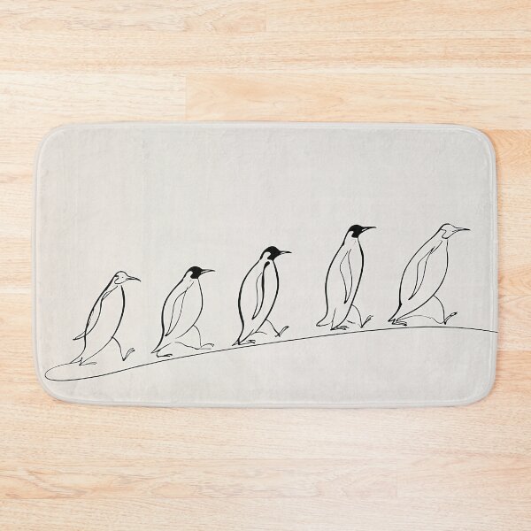 Item preview, Walking Penguins Line Art designed and sold by lautir.