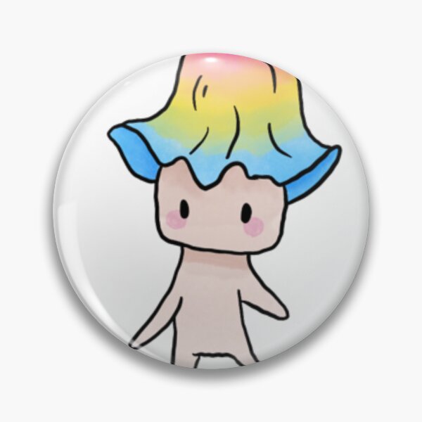 Item preview, Pansexual Mushroom Man designed and sold by Pouques of the Tides.